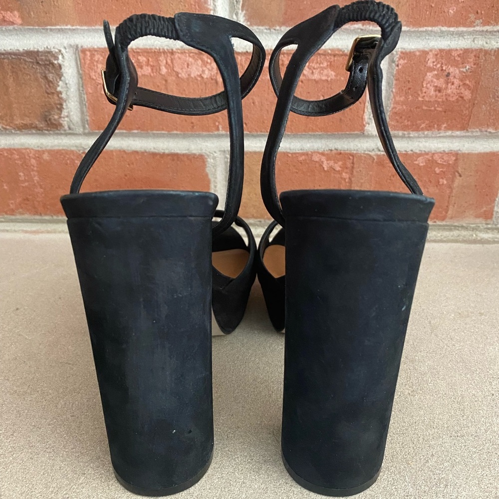 Steve Madden Chunky Suede Platform Heels with Holiday Gift Box - Picture 8 of 8